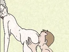 Porno hot mamičky 2 titted blondína wags jej nahé späť